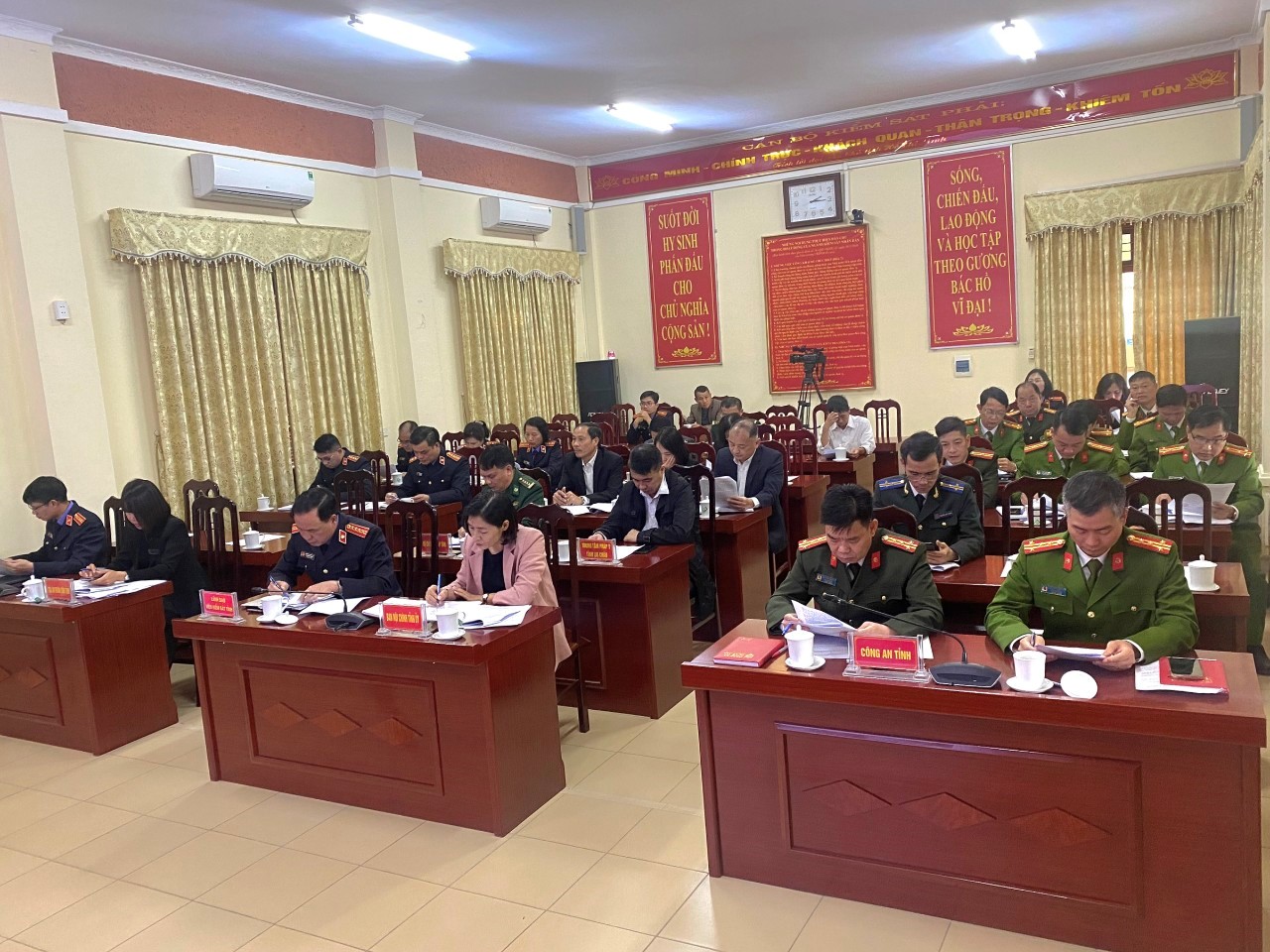 Viện kiểm sát nhân dân tỉnh Lai Châu chủ trì Hội nghị tổng kết công tác phối hợp giao ban Liên ngành tố tụng năm 2023