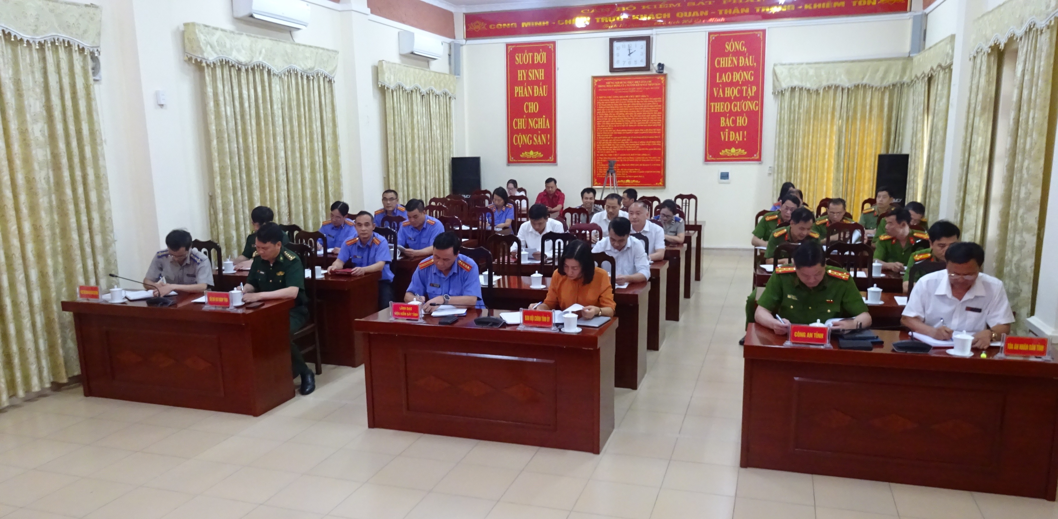 Viện kiểm sát nhân dân tỉnh Lai Châu chủ trì Hội nghị giao ban liên ngành tố tụng Quý I năm 2024.