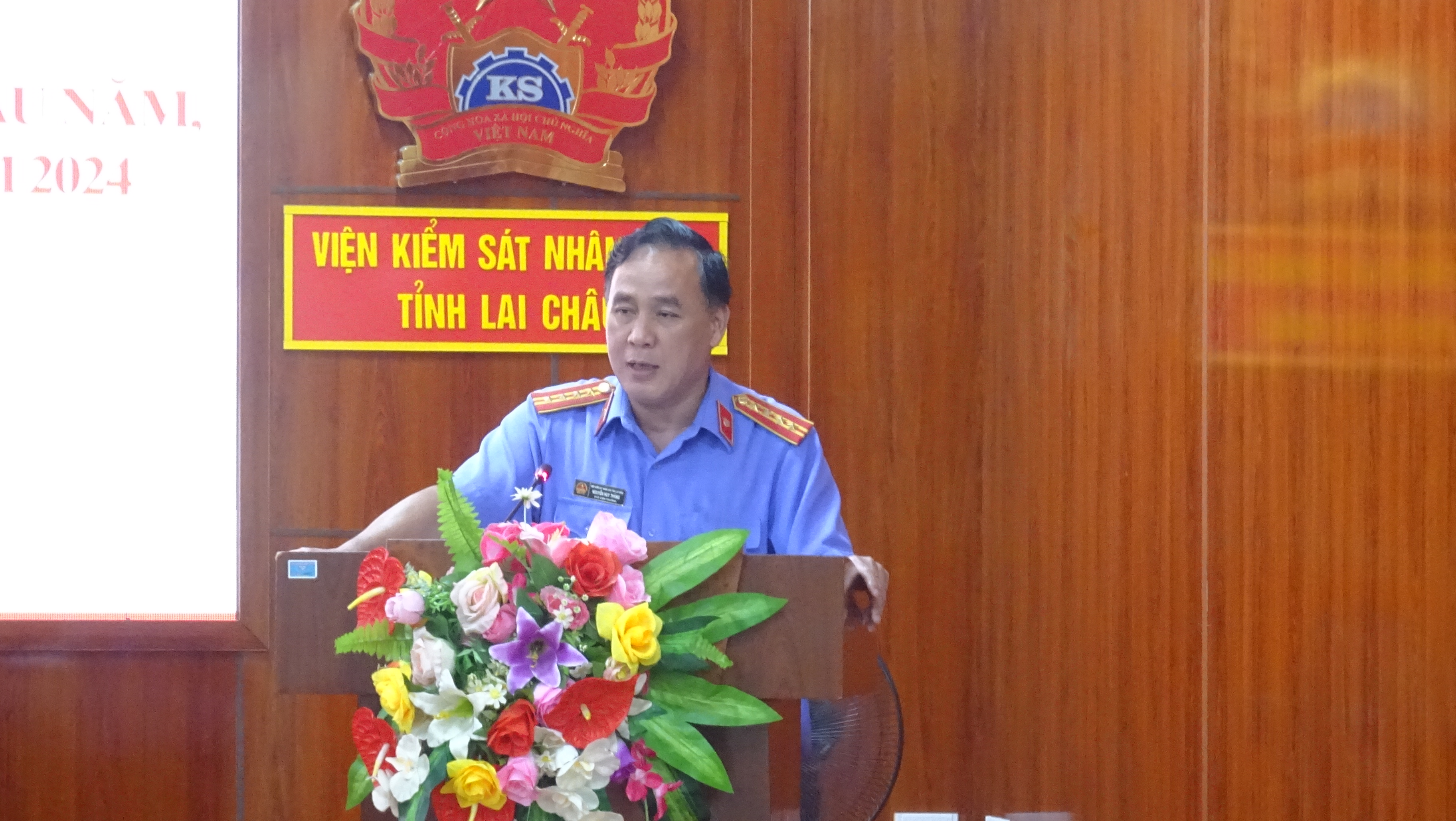 Viện kiểm sát nhân dân tỉnh Lai Châu chủ trì Hội nghị giao ban công tác phối hợp liên ngành tố tụng 6 tháng đầu năm 2024