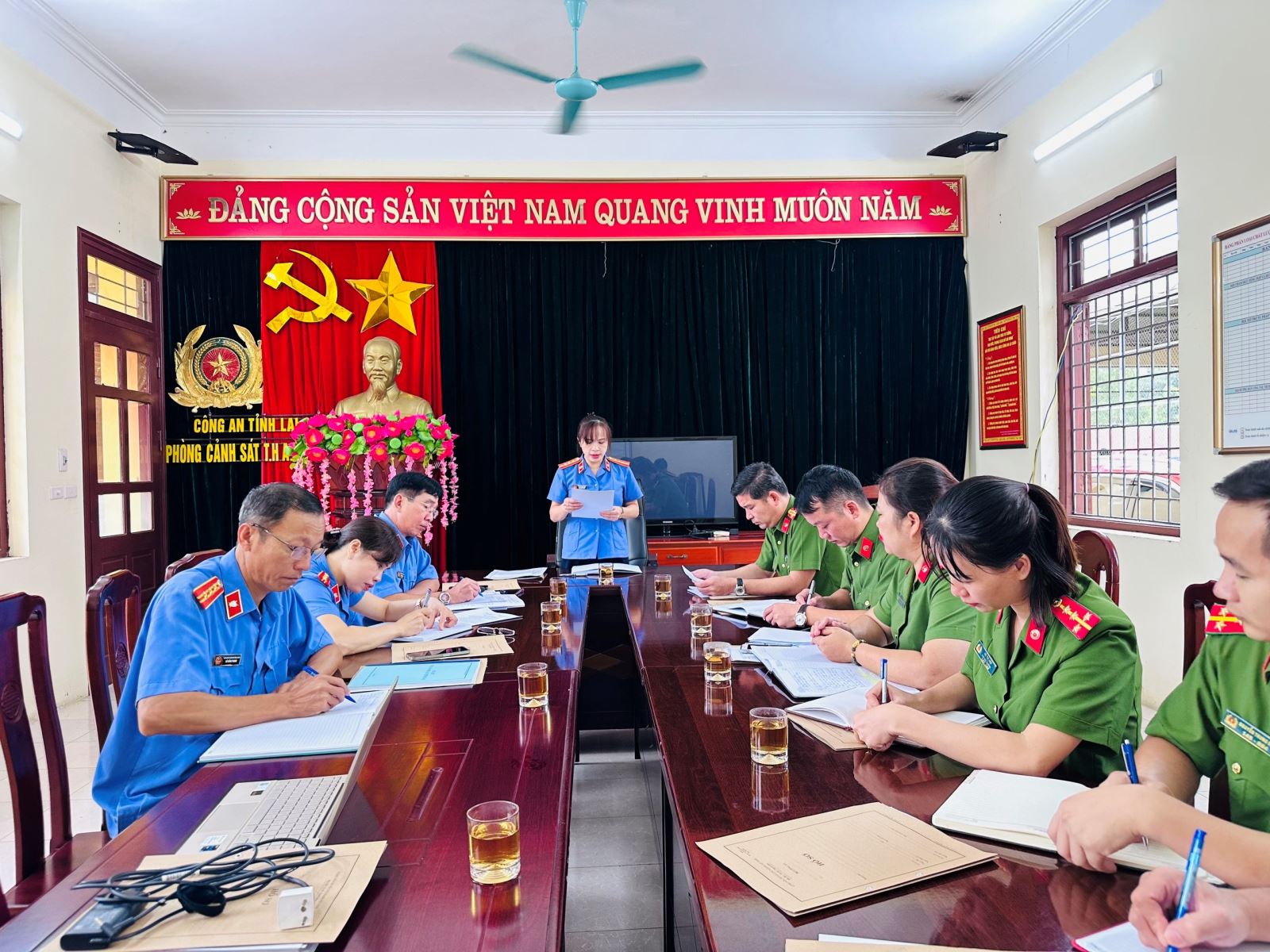 VKSND tỉnh Lai Châu kiểm sát trực tiếp Cơ quan Thi hành án hình sự Công an tỉnh Lai Châu