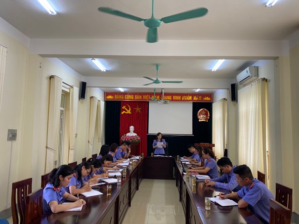 VKSND tỉnh Lai Châu kiểm tra kết quả thực hiện Chỉ thị số 01 của VKSND tối cao tại 02 đơn vị VKSND cấp huyện