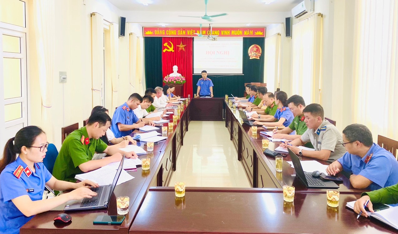 Liên ngành tố tụng huyện Tân Uyên tổ chức Hội nghị giao ban công tác phối hợp liên ngành tố tụng 9 tháng, phương hướng nhiệm vụ trọng tâm 3 tháng cuối năm 2023