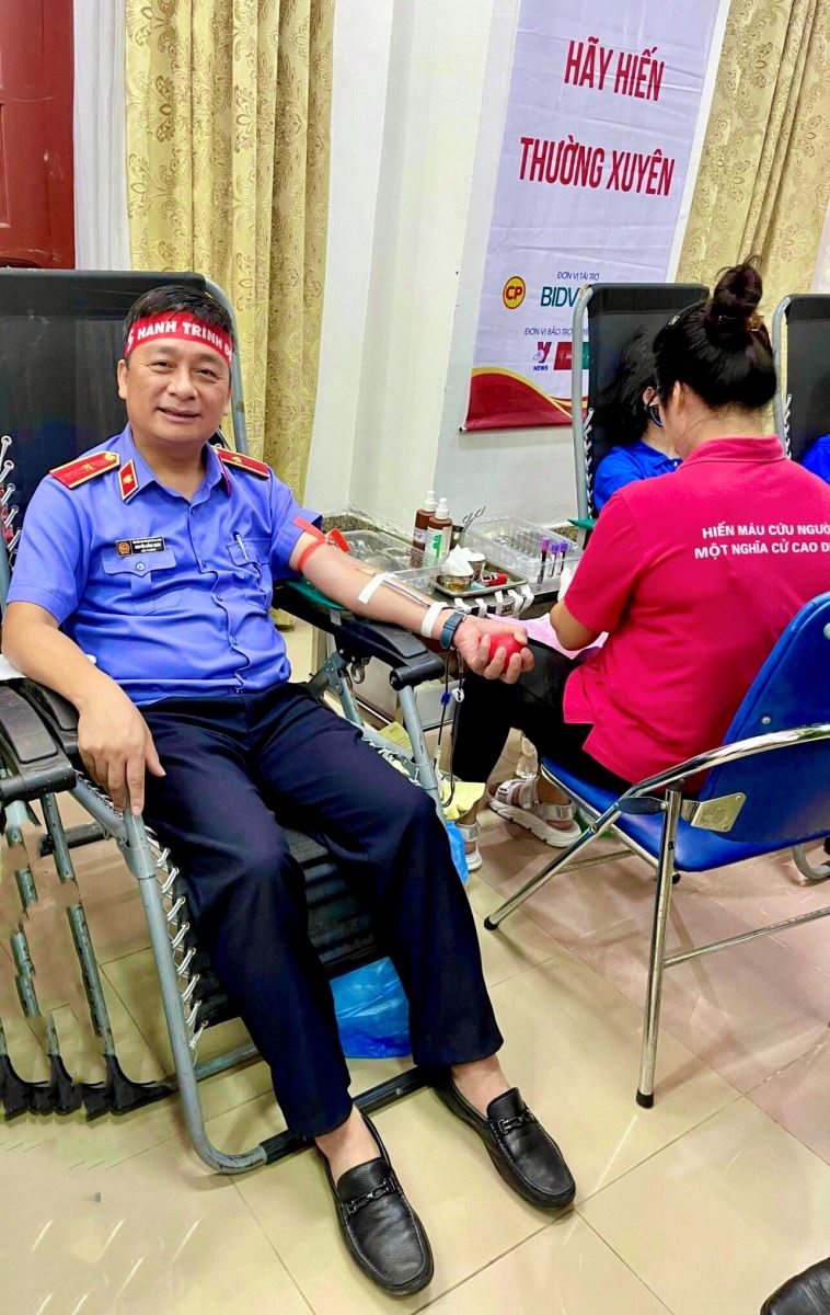 Viện kiểm sát nhân dân tỉnh Lai Châu tham gia Chương trình "Hành trình đỏ lần thứ XI" và ngày hội hiến máu “Giọt hồng Sông Đà lần thứ VI" năm 2023