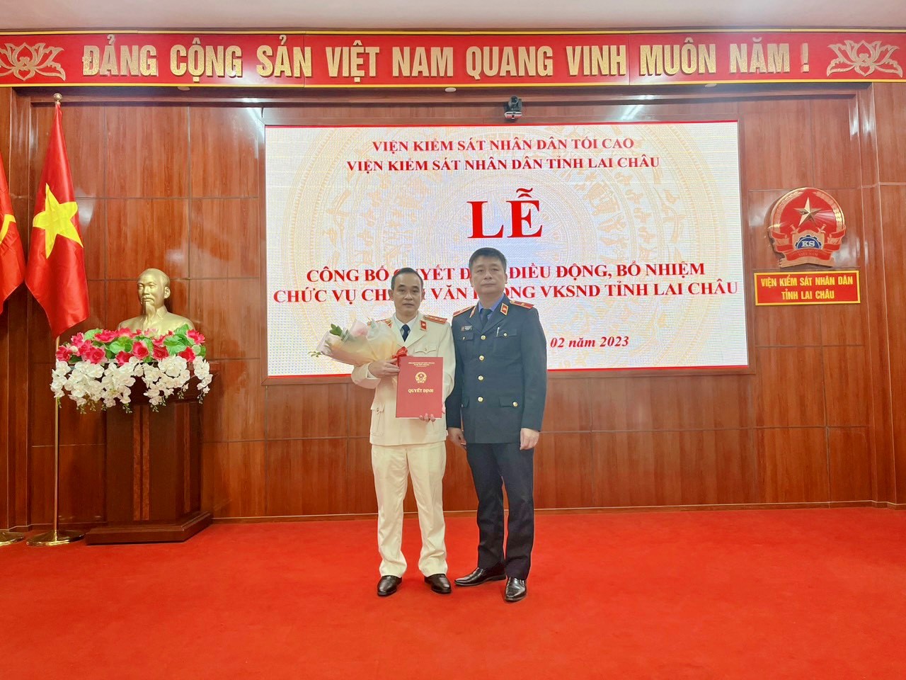 VKSND tỉnh Lai Châu tổ chức Lễ công bố và trao các Quyết định điều động, bổ nhiệm chức vụ lãnh đạo, quản lý