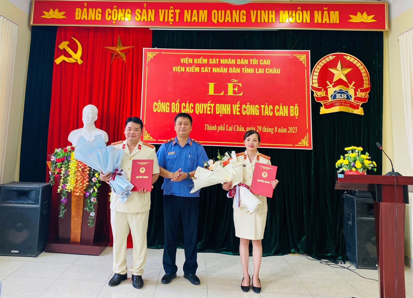 Viện kiểm sát nhân dân tỉnh Lai Châu tổ chức Lễ công bố và trao các quyết định điều động, bổ nhiệm chức vụ lãnh đạo, quản lý