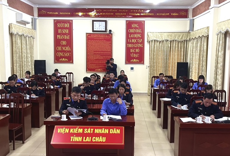 VKSND tỉnh Lai Châu tổ chức Hội nghị giao ban công tác Quý I năm 2023