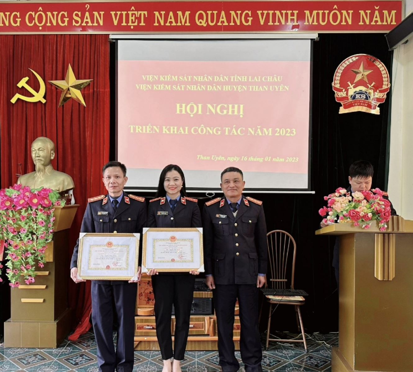 Viện kiểm sát nhân dân huyện Than Uyên, tỉnh Lai Châu tổ chức Hội nghị triển khai công tác năm 2023