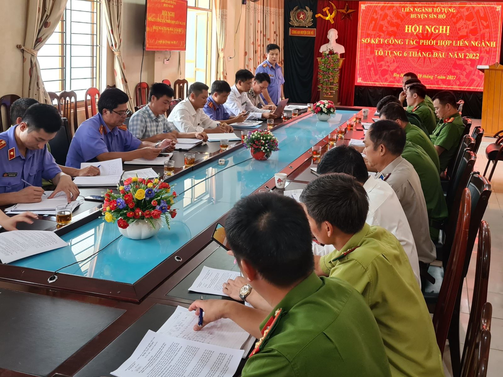 Liên ngành tố tụng huyện Sìn Hồ tổ chức Hội nghị sơ kết công tác phối hợp 6 tháng đầu năm 2022