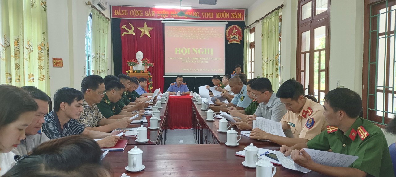 VKSND huyện Mường Tè chủ trì Hội nghị sơ kết công tác phối hợp liên ngành 6 tháng đầu năm 2022