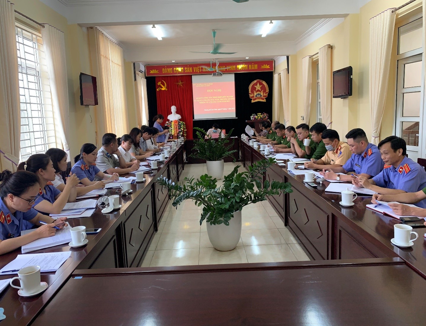VKSND thành phố Lai Châu chủ trì tổ chức Hội nghị giao ban liên ngành tố tụng 6 tháng đầu năm 2022