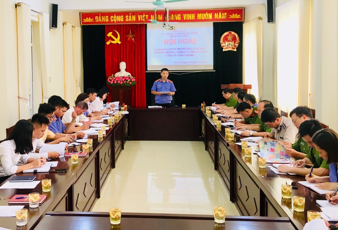 VKSND huyện Tân Uyên tổ chức Hội nghị sơ kết công tác phối hợp liên ngành tố tụng 6 tháng đầu năm 2022