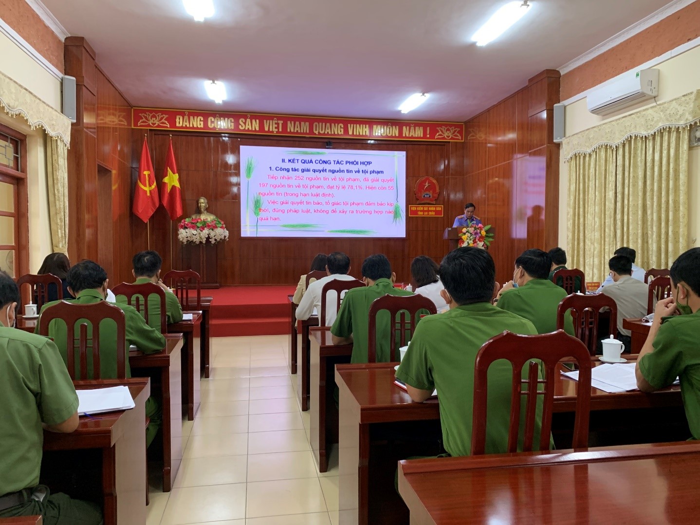 VKSND tỉnh Lai Châu: Chủ trì tổ chức Hội nghị giao ban công tác phối hợp liên ngành tố tụng quý I năm 2022