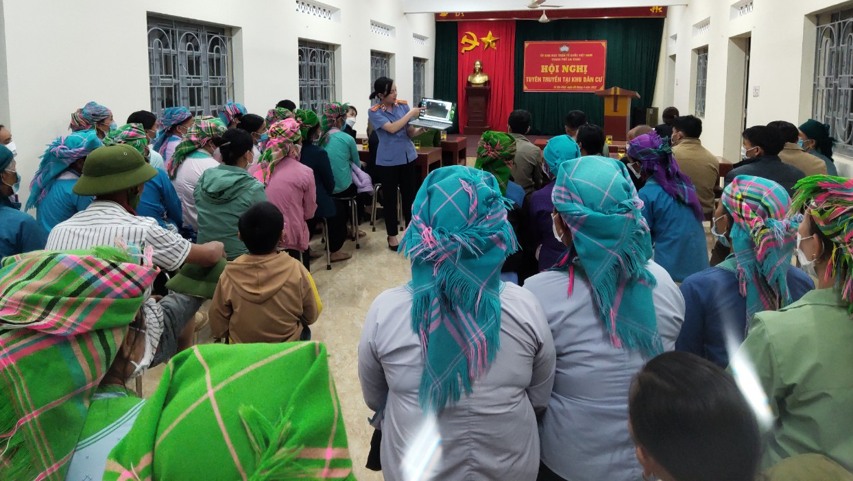 Viện kiểm sát nhân dân thành phố Lai Châu phối hợp tuyên truyền, phổ biến giáo dục pháp luật