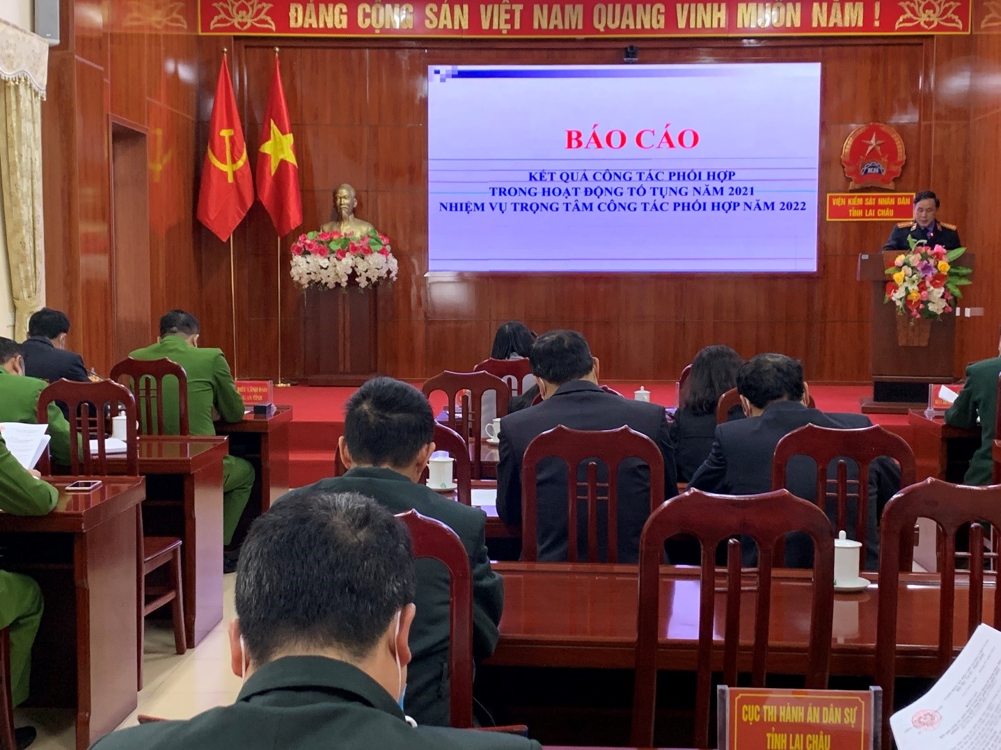 VKSND tỉnh Lai Châu: Chủ trì tổ chức Hội nghị giao ban công tác phối hợp liên ngành tố tụng năm 2021