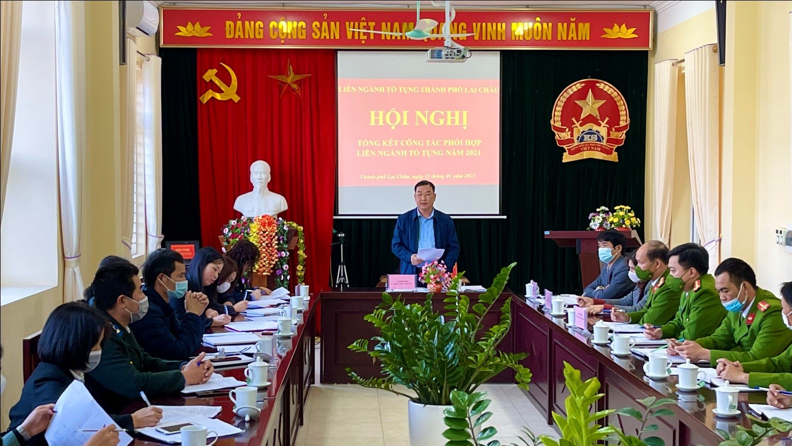 Hội nghị tổng kết công tác phối hợp liên ngành tố tụng thành phố Lai Châu năm 2021 và phương hướng nhiệm vụ năm 2022
