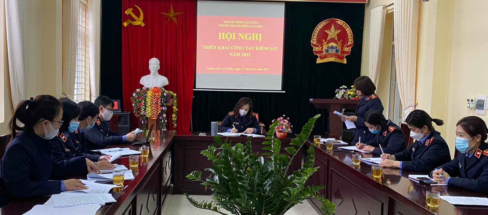 Viện kiểm sát nhân dân Thành phố Lai Châu tổ chức Hội nghị triển khai công tác năm 2022.