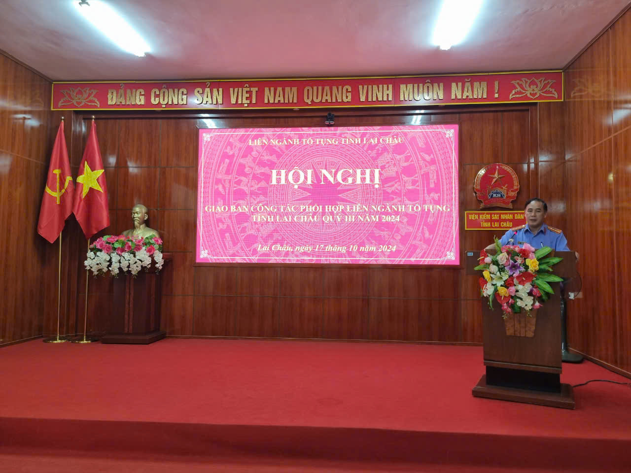 VKSND tỉnh Lai Châu chủ trì Hội nghị giao ban công tác phối hợp Liên ngành tố tụng Quý III năm 2024