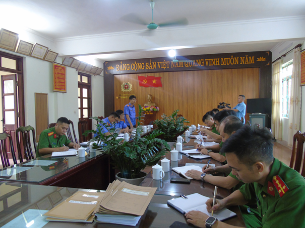 VKSND tỉnh Lai Châu trực tiếp kiểm sát công tác giải quyết khiếu nại, tố cáo trong hoạt động tư pháp tại Cơ quan Cảnh sát điều tra Công an tỉnh Lai Châu.