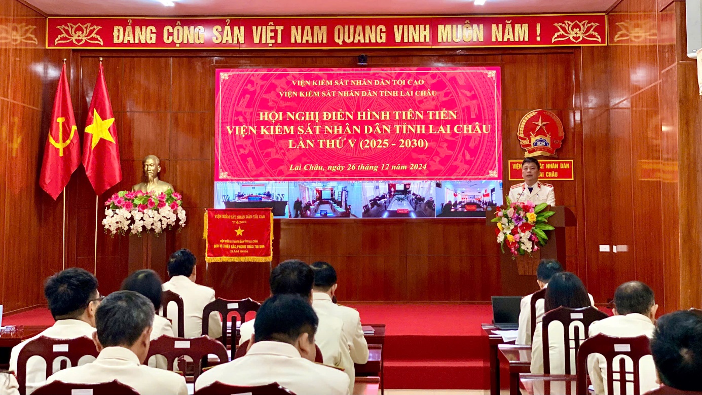 VKSND tỉnh Lai Châu tổ chức Hội nghị điển hình tiên tiến ngành Kiểm sát nhân dân tỉnh Lai Châu lần thứ V