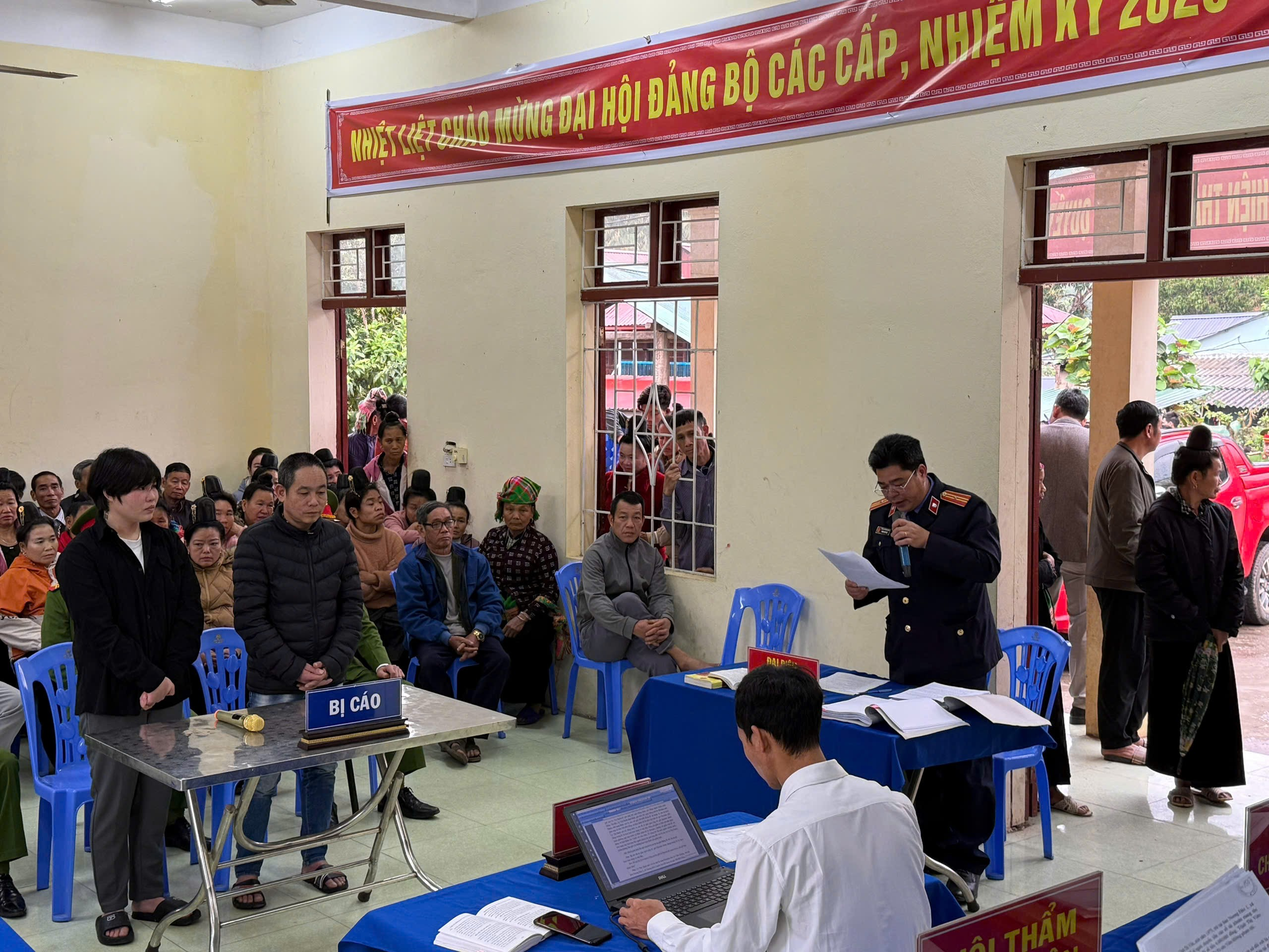 VKSND huyện Sìn Hồ phối hợp tổ chức phiên tòa xét xử lưu động vụ án hình sự