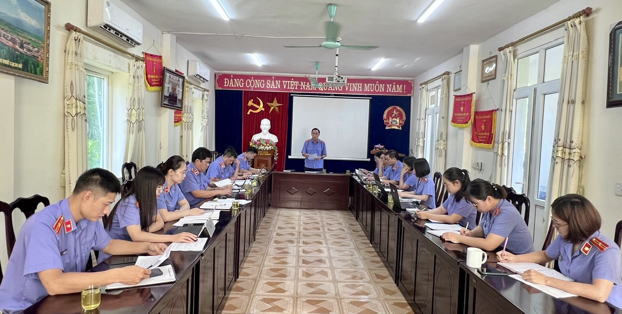 VKSND tỉnh Lai Châu kiểm tra kết quả thực hiện Chỉ thị số 01/CT-VKSTC, ngày 12/12/2024 của Viện trưởng VKSND tối cao về công tác của ngành Kiểm sát nhân dân năm 2025 đối với VKSND Khu vực 3