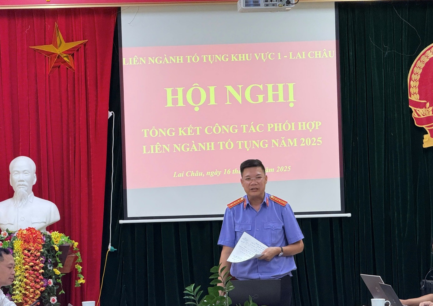 VKSND khu vực 1 – Lai Châu chủ trì Hội nghị tổng kết công tác phối hợp liên ngành tố tụng năm 2025