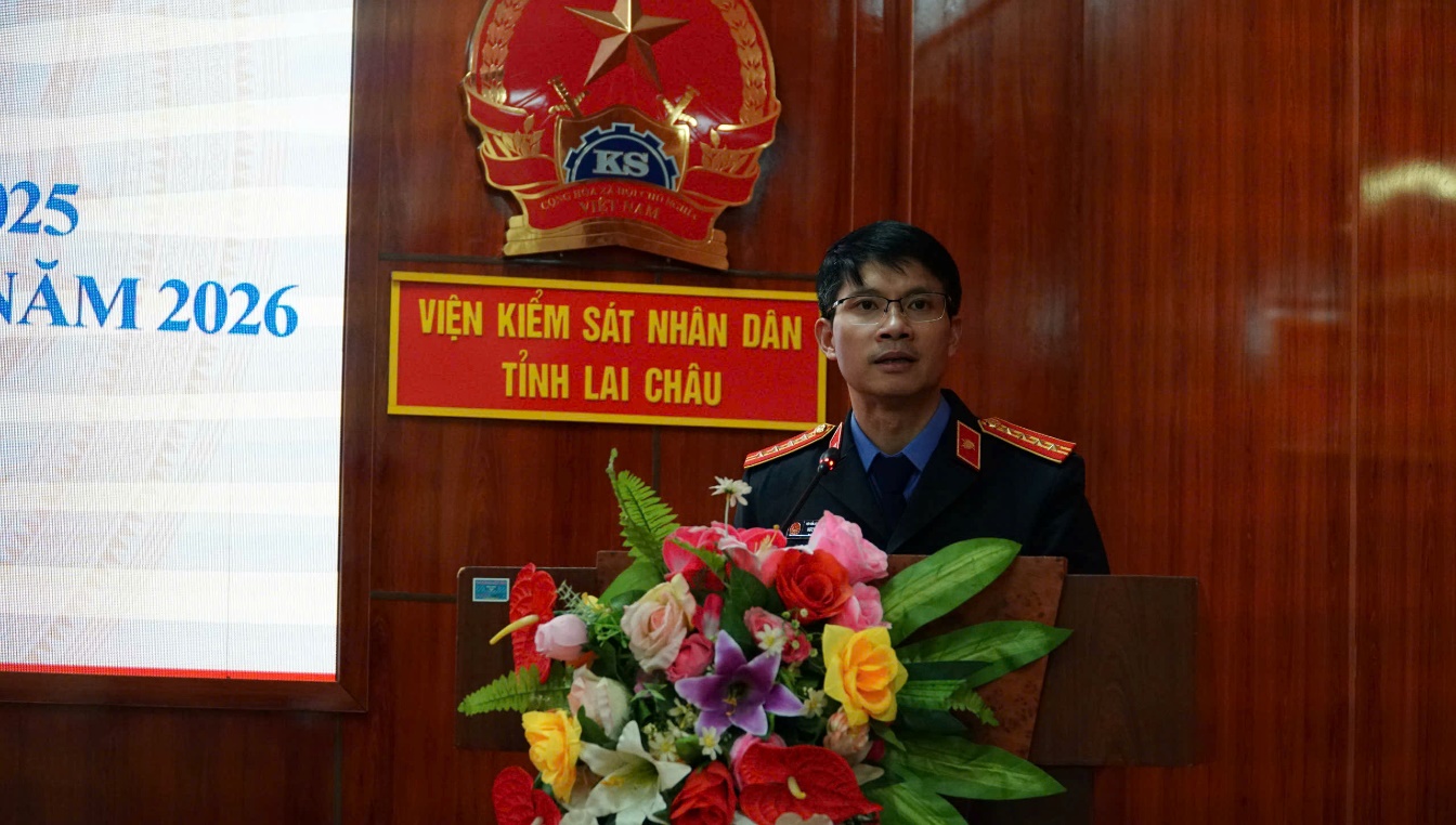 Viện kiểm sát nhân dân tỉnh Lai Châu chủ trì Hội nghị tổng kết công tác phối hợp Liên ngành tố tụng năm 2025