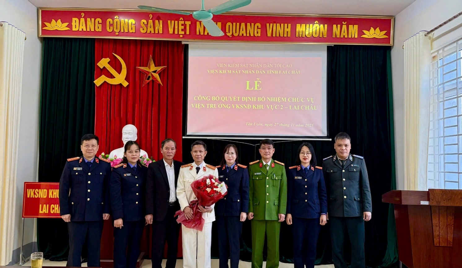 VKSND tỉnh Lai Châu tổ chức Lễ công bố và trao Quyết định bổ nhiệm chức vụ Viện trưởng Viện kiểm sát nhân dân Khu vực 2 – Lai Châu