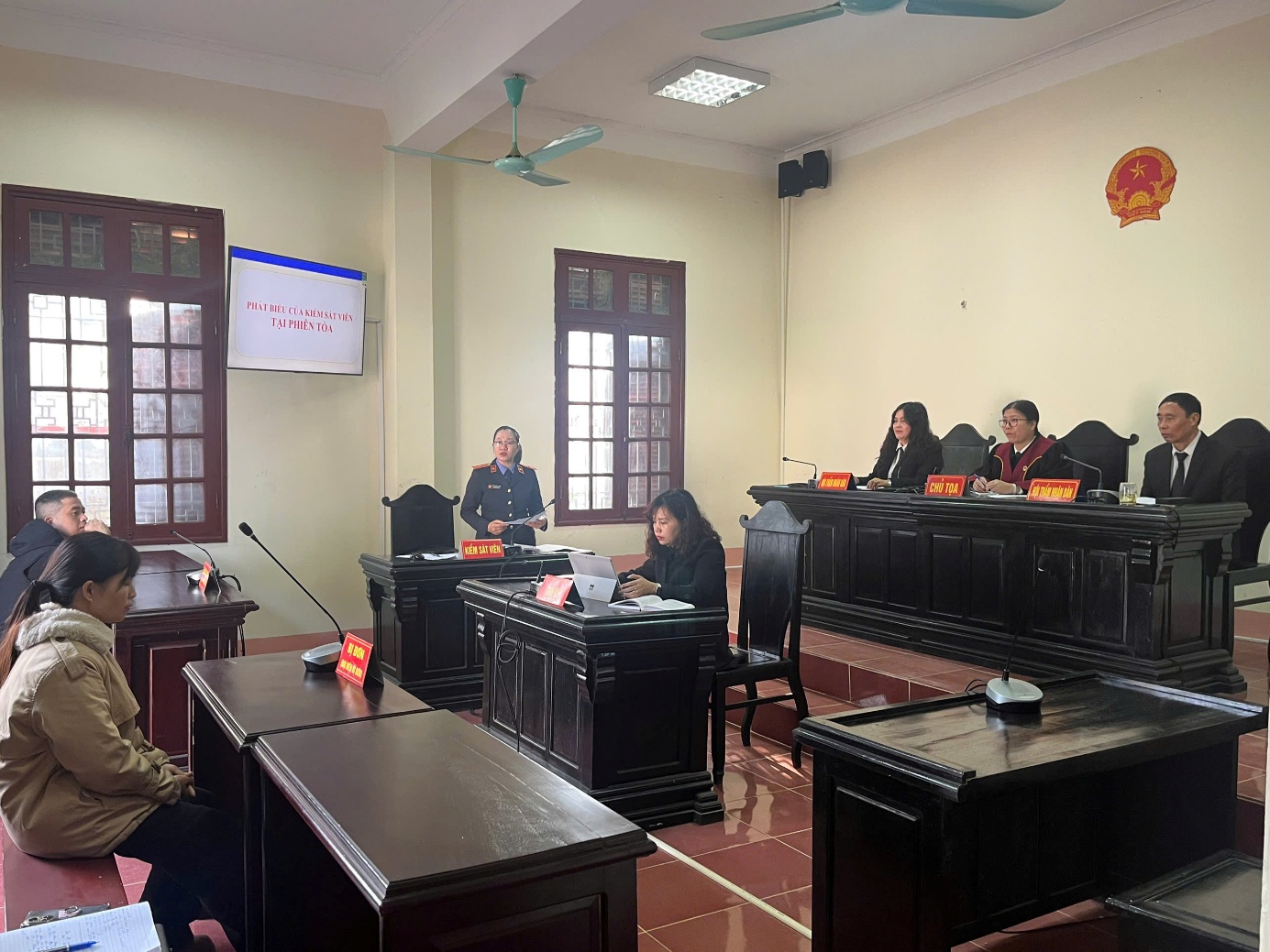 Viện kiểm sát nhân dân Khu vực 1 -  Lai Châu phối hợp tổ chức phiên tòa rút kinh nghiệm đối với vụ án Hôn nhân gia đình