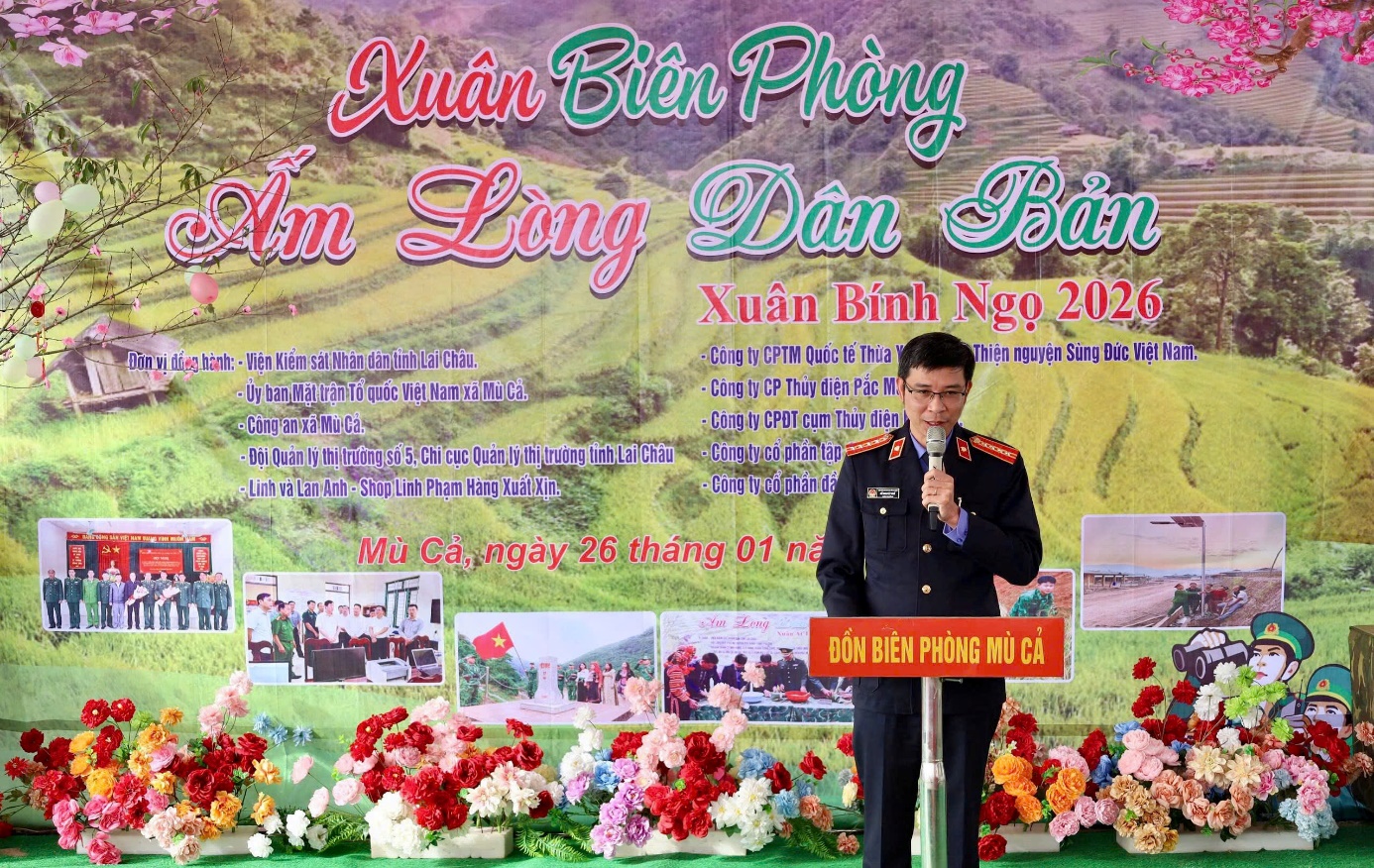 VKSND tỉnh Lai Châu đồng hành cùng Chương trình "Xuân Biên phòng ấm lòng dân bản" năm 2026