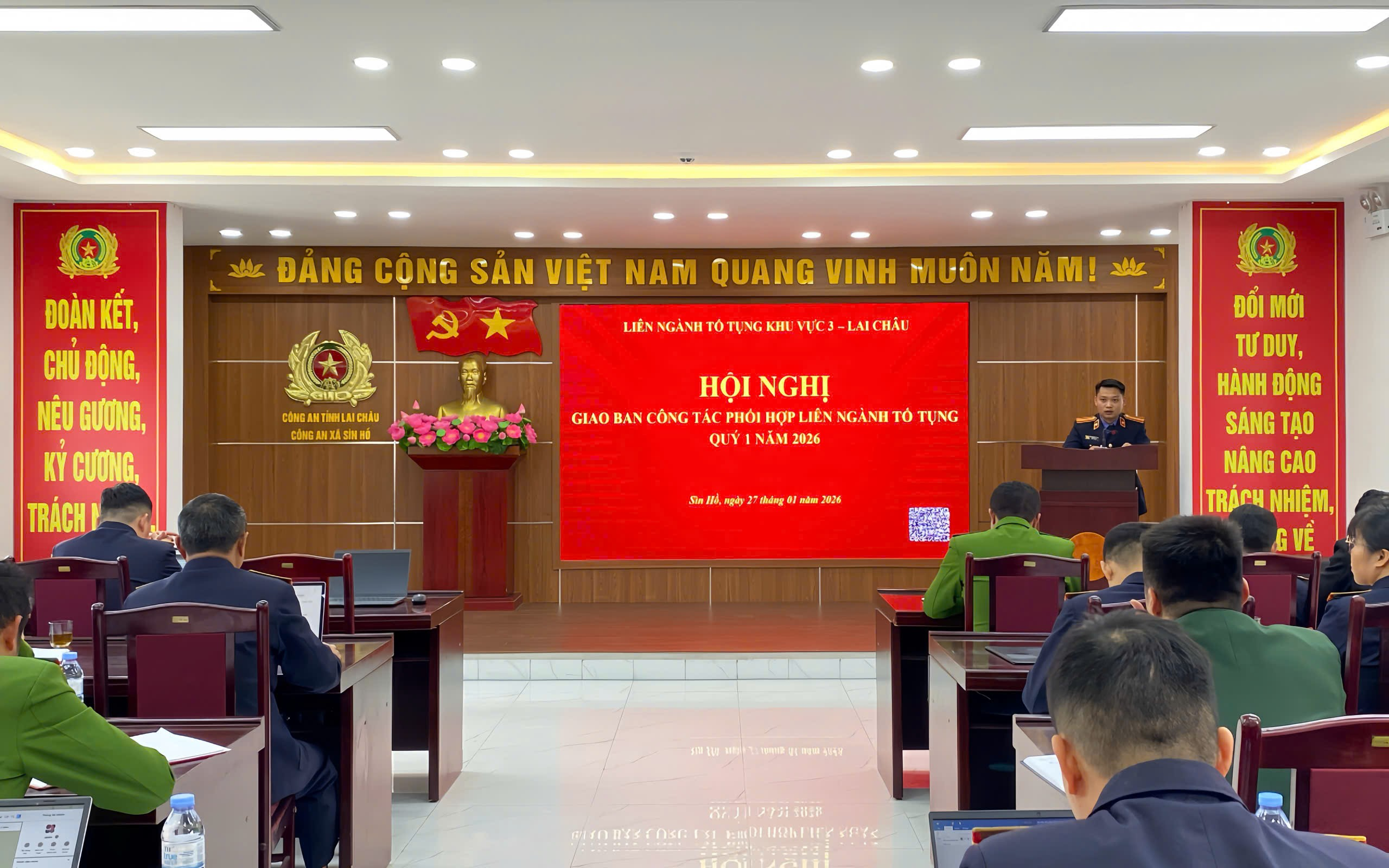 VKSND Khu vực 3 – Lai Châu chủ trì Hội nghị giao ban công tác phối hợp liên ngành tố tụng Quý I năm 2026