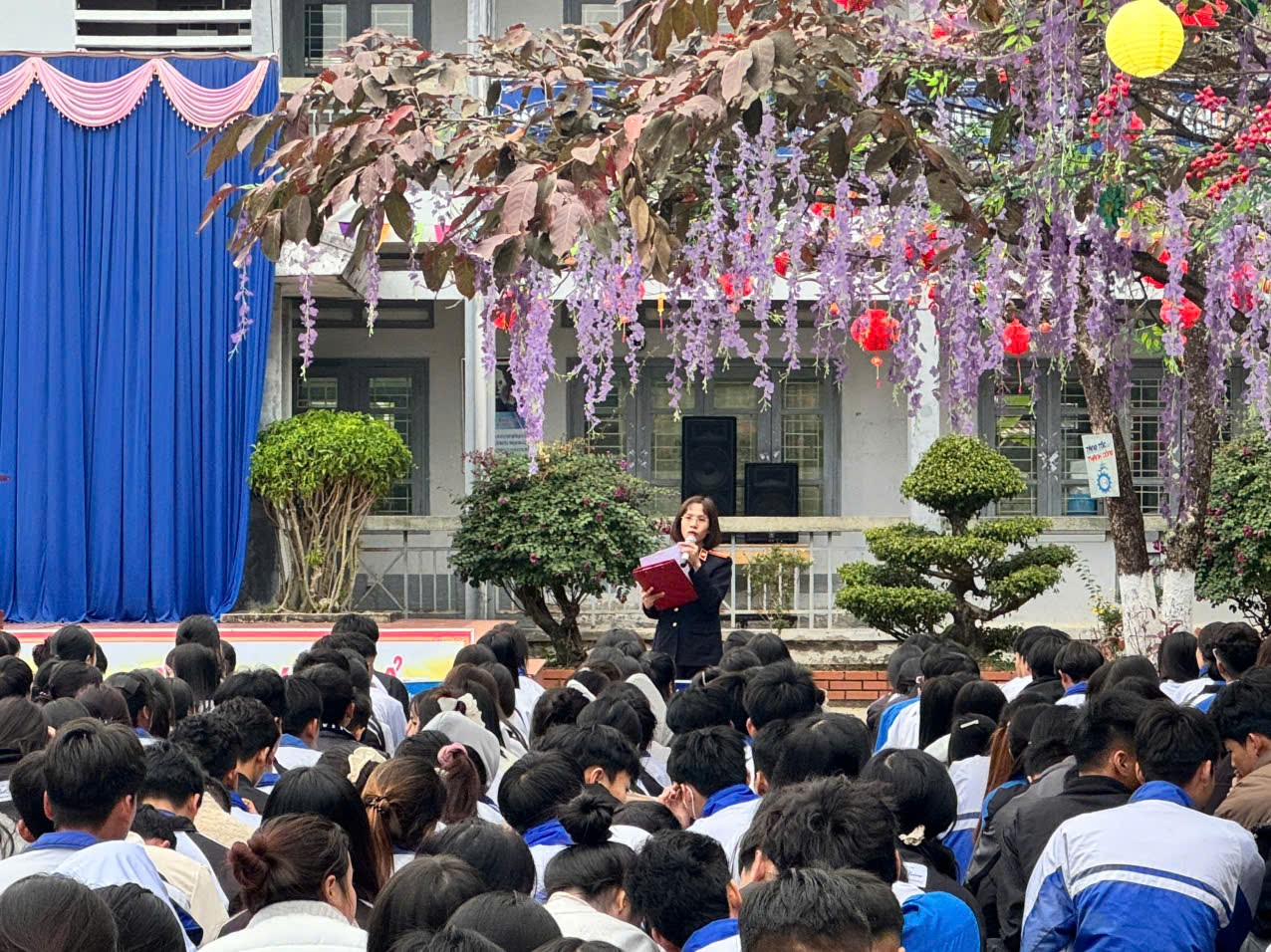 VKSND Khu vực 1 – Lai Châu phối hợp truyên truyền pháp luật tại trường THPT Bình Lư