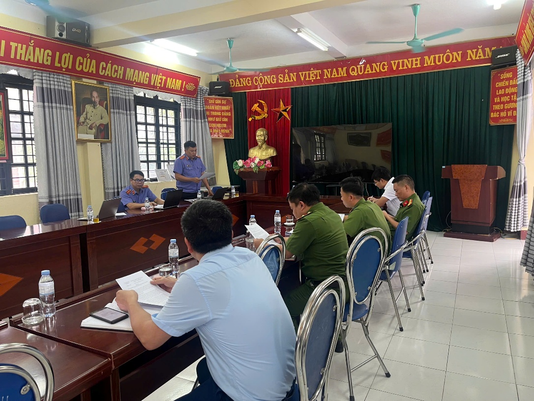 Viện kiểm sát nhân dân khu vực 1 -  Lai Châu trực tiếp kiểm sát công tác thi hành án hình sự ngoài cộng đồng tại Ủy ban nhân dân xã Khun Há, tỉnh Lai Châu