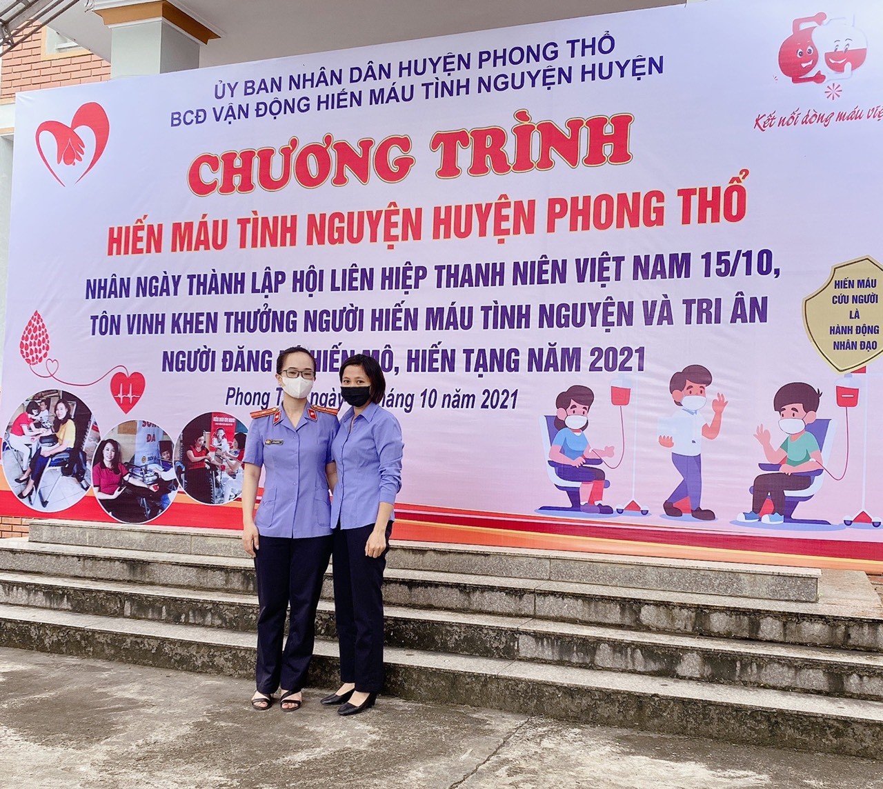 Chi đoàn thanh niên Viện kiểm sát nhân dân huyện Phong Thổ tích cực tham gia phong trào hiến máu tình nguyện