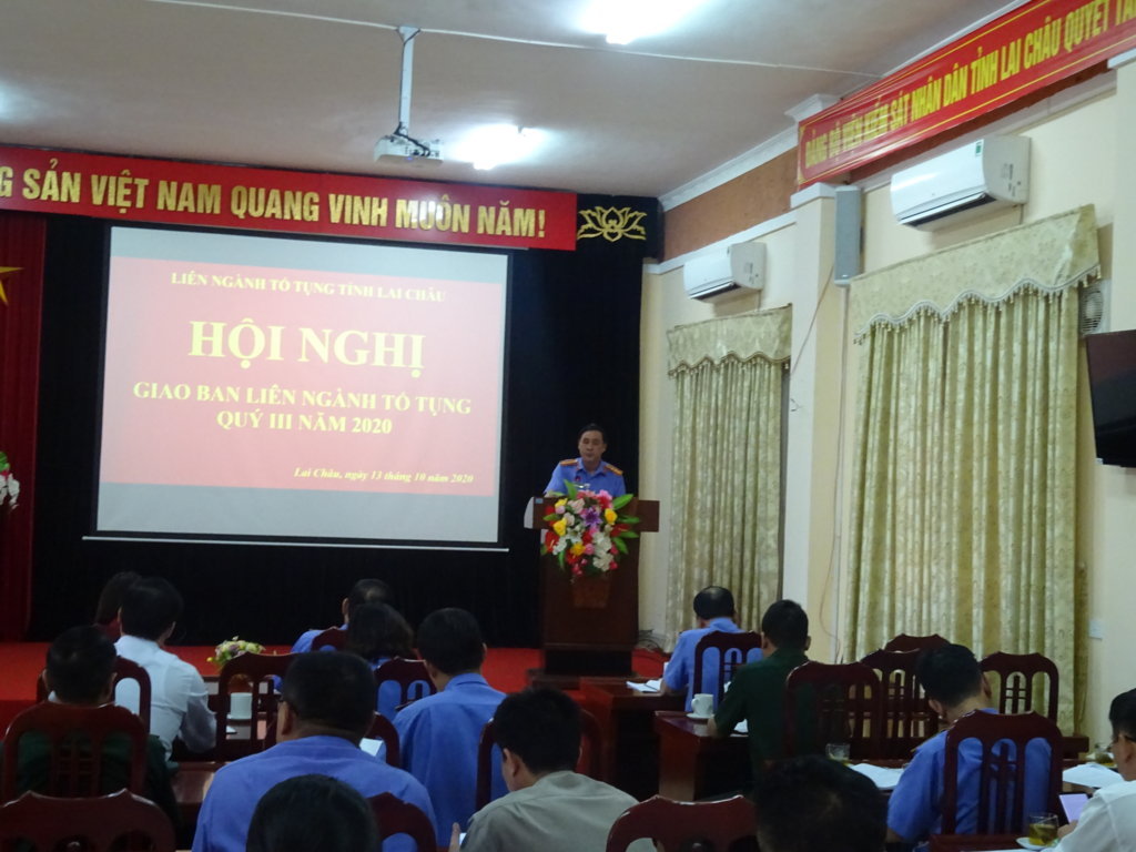 Liên ngành tố tụng tỉnh Lai Châu tổ chức hội nghị giao ban công tác phối hợp quý III năm 2020