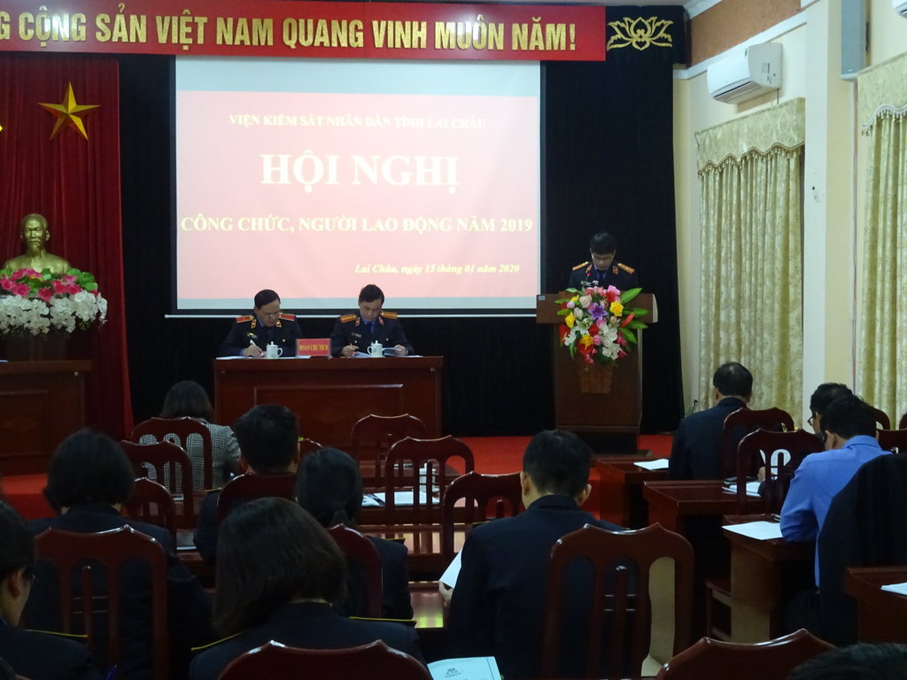 Viện kiểm sát nhân dân tỉnh Lai Châu tổ chức hội nghị công chức người lao động năm 2019.