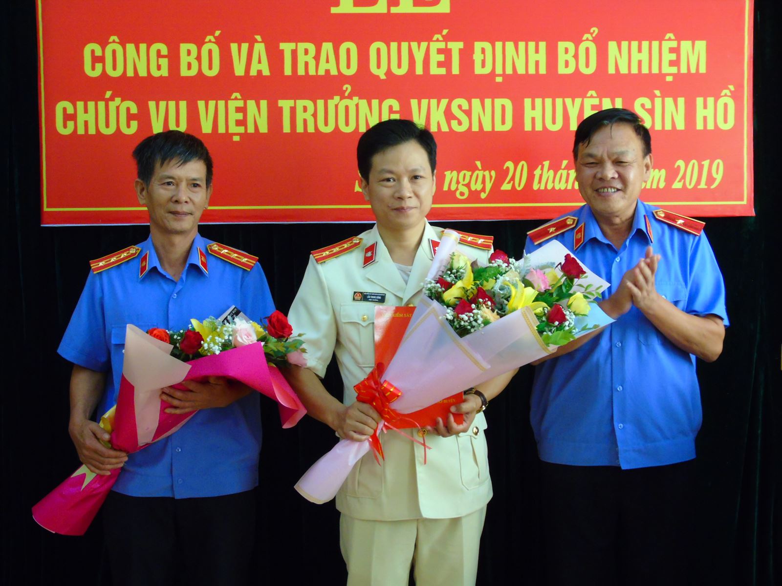 Lễ công bố và trao Quyết định bổ nhiệm chức vụ Viện trưởng Viện kiểm sát nhân dân huyện Sìn Hồ