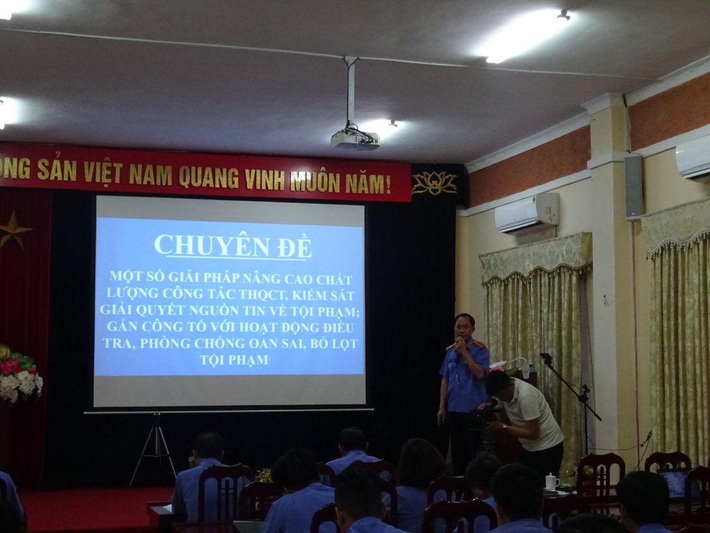 VKSND tỉnh Lai Châu tổ chức hội nghị tập huấn chuyên đề đợt 01 về lĩnh vực hình sự năm 2019
