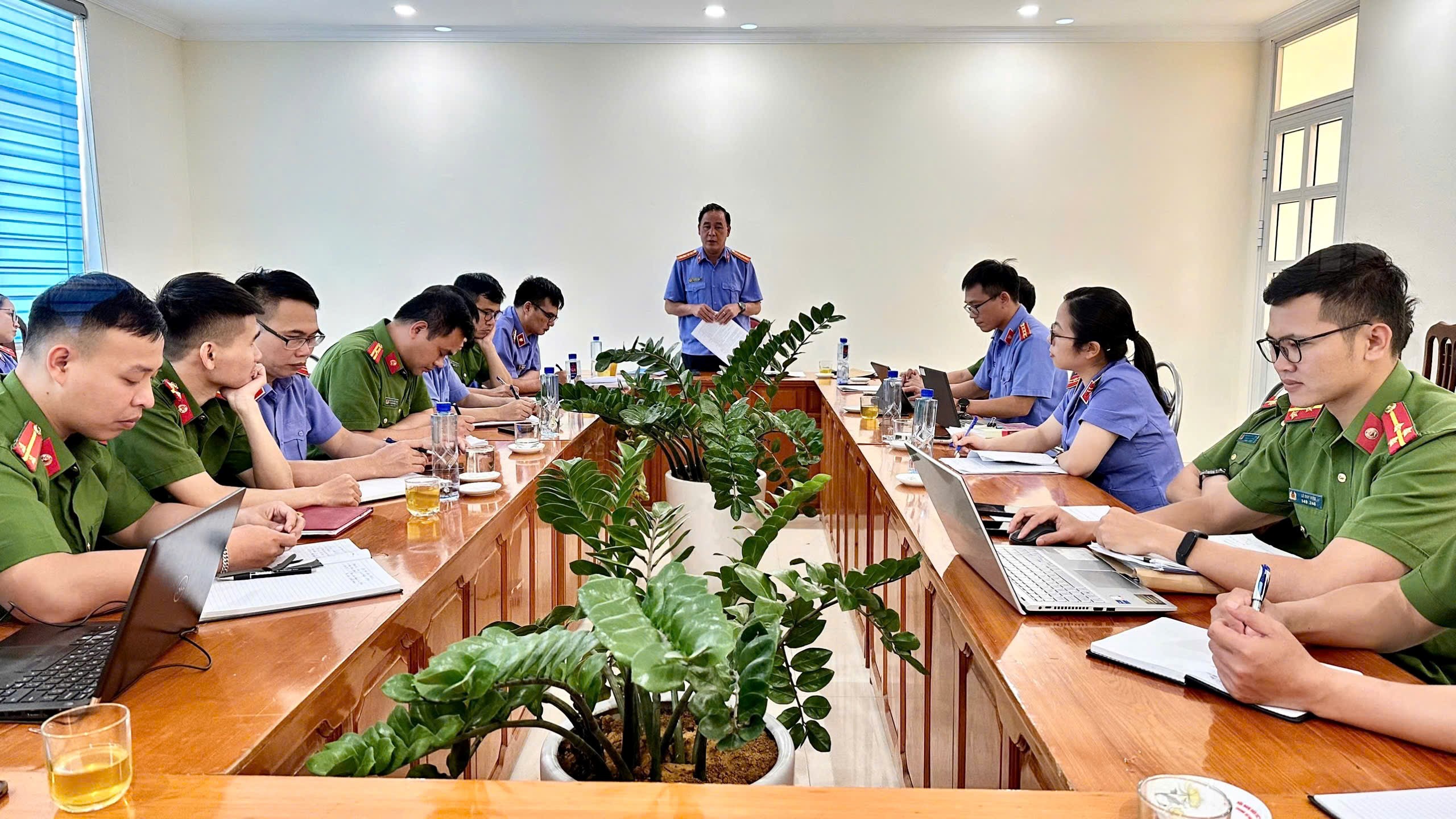 Liên ngành cấp tỉnh Lai Châu kiểm tra công tác tiếp nhận, giải quyết nguồn tin về tội phạm và giải quyết án hình sự tại Cơ quan cảnh sát điều tra, VKSND các huyện Tam Đường, Phong Thổ