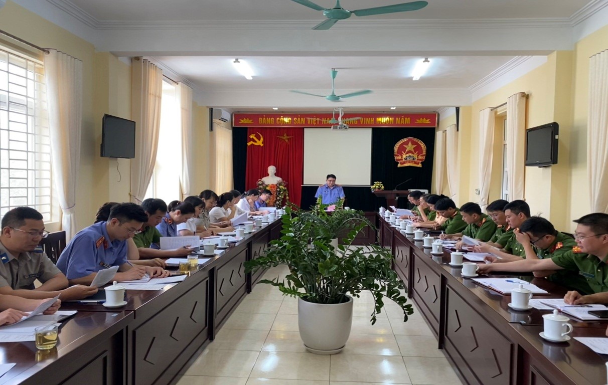 Liên ngành tố tụng thành phố Lai Châu tổ chức Hội nghị giao ban công tác phối hợp quý I, triển khai nhiệm vụ trọng tâm quý II năm 2024