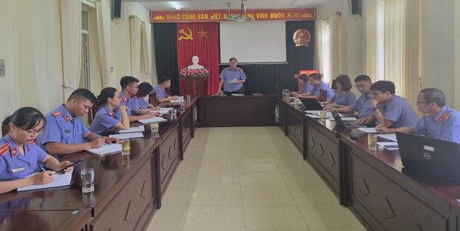 VKSND TỈNH LAI CHÂU KIỂM TRA NGHIỆP VỤ ĐỢT 1 TẠI VKSND CÁC HUYỆN THAN UYÊN VÀ TÂN UYÊN